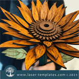 3mm 3D Sunflower