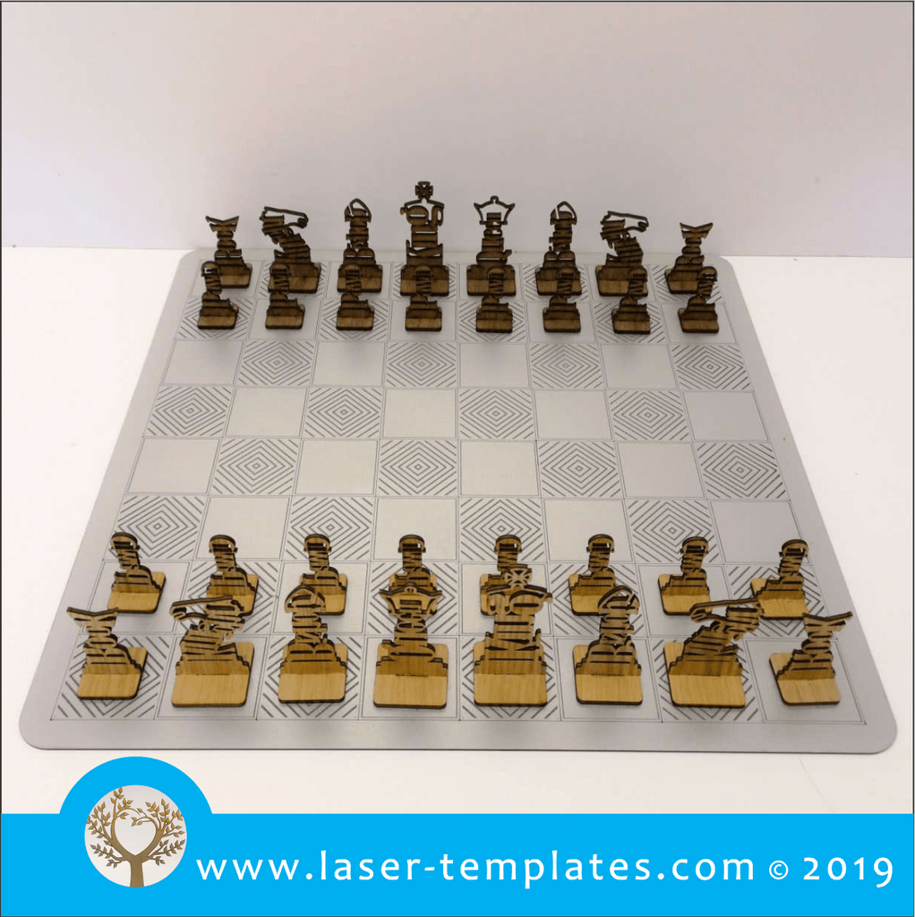 laser cut chess 3D Models to Print - yeggi