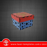 This Laser cut 4th July Novelty Box design can be use for wall art, gifts, interior design decor. Cut out of wood, hardboard, acrylic. You can scale and add or remove elements to personalize this design. Our templates are all tested. This 4th July Novelty Box template will make a great addition to any range! S4th July Novelty Box  BOX SIZE: 70mm x 70mm x 50mm   WinZIP file contains the following VECTOR files: AI, EPS, PDF, SVG, DXF, CDR  KINDLY NOTE! This is a digital product send via email. 