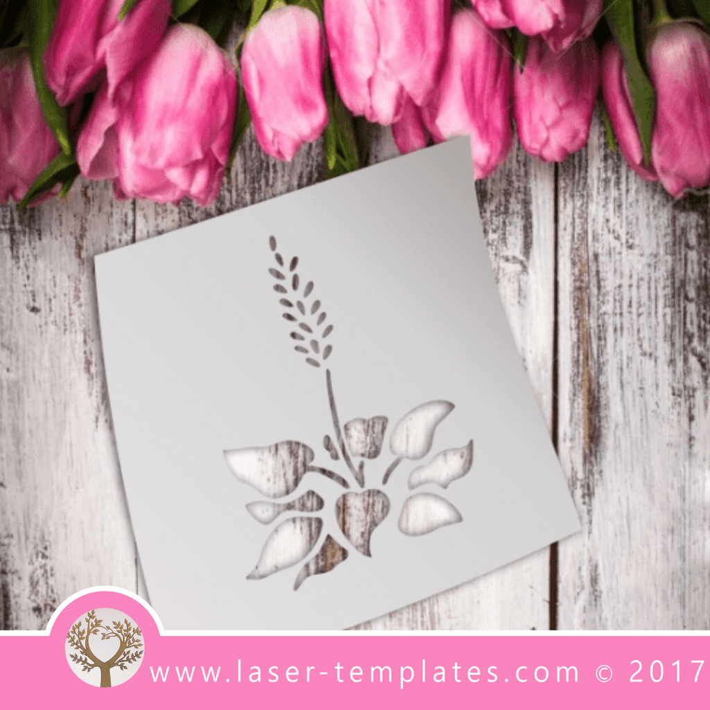 lavender flower stencils Lavender flower STENCIL template. Laser cut stencils. Vector online store,  free designs. Lavender 01 – Laser Ready Templates