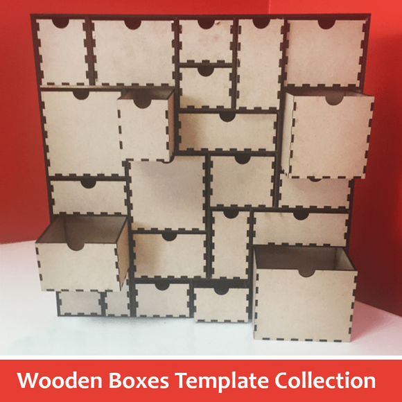 Wooden Boxes Template Collection