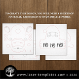 Laser Ready Templates New Santa Claus Door Sign Santa Claus Door Sign Thumbnail
