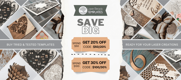 Laser Ready Templates - Cut & Engrave templates, patterns and designs