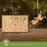 Laser Ready Templates New 3D Christmas Card Ornament Bundle 3D Christmas Card Ornament Bundle Thumbnail