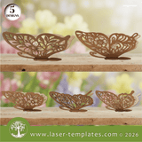 Laser Ready Templates New 3D Floral Butterfly Bundle 3D Floral Butterfly Bundle Thumbnail