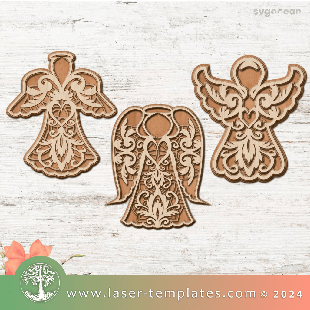 Angels Bundle – Laser Ready Templates