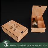Laser Ready Templates New Bottle Gift Box Bottle Gift Box Thumbnail