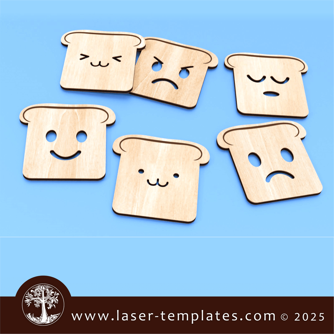 Laser Cut Coaster Templates. Download Vector Designs. – Laser Ready ...