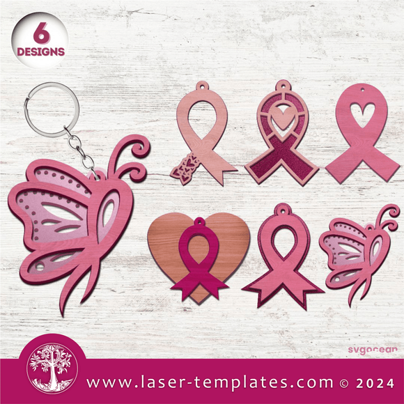 Breast Cancer Awareness Keyrings