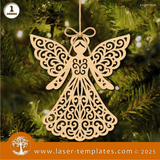 Laser Ready Templates New Christmas Angels Ornament Bundle Christmas Angels Ornament Bundle Thumbnail