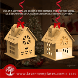 Laser Ready Templates New Christmas House Box Bundle Christmas House Box Bundle Thumbnail