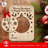 Laser Ready Templates New Christmas Ornament Greeting Card Bundle Christmas Ornament Greeting Card Bundle Thumbnail