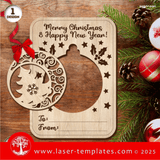 Laser Ready Templates New Christmas Ornament Greeting Card Bundle Christmas Ornament Greeting Card Bundle Thumbnail