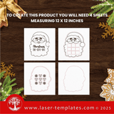 Laser Ready Templates New Christmas Santa Tic Tac Toe Game Christmas Santa Tic Tac Toe Game Thumbnail