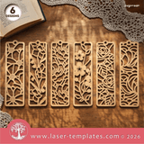 Laser Ready Templates New Floral Bookmarks Bundle Floral Bookmarks Bundle Thumbnail