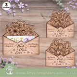 Laser Ready Templates New Floral Envelope Gift Card Holder Bundle Floral Envelope Gift Card Holder Bundle Thumbnail