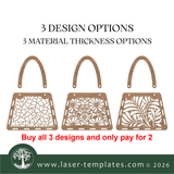 Laser Ready Templates New Flower Basket - Geometric Pattern Flower Basket - Geometric Pattern Thumbnail