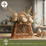 Laser Ready Templates New Flower Basket - Geometric Pattern Flower Basket - Geometric Pattern Thumbnail