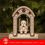 Laser Ready Templates New Gingerbread Man on Swing Gingerbread Man on Swing Thumbnail