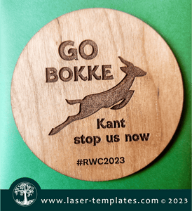 "Go Bokke" Rugby World Cup 2023 Coaster