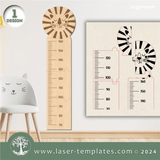 Growth Chart Rulers Set of 6