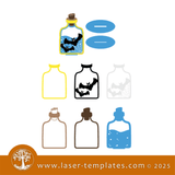 Laser Ready Templates New Halloween Bats Potion Bottle Halloween Bats Potion Bottle Thumbnail