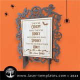 Halloween Frame Family Quote