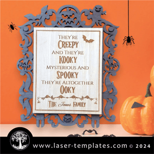 Halloween Frame Family Quote