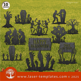 Laser Ready Templates New Halloween Garden Stakes Bundle Halloween Garden Stakes Bundle Thumbnail