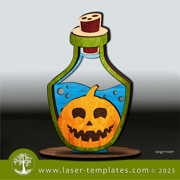 Laser Ready Templates New Halloween Pumpkin Potion Bottle Halloween Pumpkin Potion Bottle Thumbnail