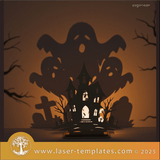Laser Ready Templates New Halloween Shadow Candle Holders Bundle Halloween Shadow Candle Holders Bundle Thumbnail