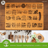 Laser Ready Templates New Kitchen Quote Engraving Bundle Kitchen Quote Engraving Bundle Thumbnail