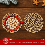 Laser Ready Templates New Leaf Pattern Coasters Leaf Pattern Coasters Thumbnail