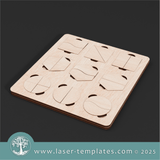 Laser Ready Templates New Montessori Educational Puzzle Set Montessori Educational Puzzle Set Thumbnail