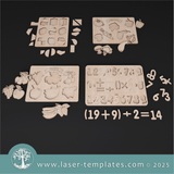 Laser Ready Templates New Montessori Educational Puzzle Set Montessori Educational Puzzle Set Thumbnail