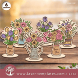 Laser Ready Templates New Mother's Day Floral Pop-up Card Bundle Mother's Day Floral Pop-up Card Bundle Thumbnail