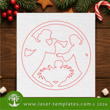 Laser Ready Templates New Nativity Christmas Coasters Nativity Christmas Coasters Thumbnail