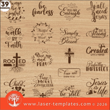 Laser Ready Templates New Religious Quotes Engraving Bundle Religious Quotes Engraving Bundle Thumbnail