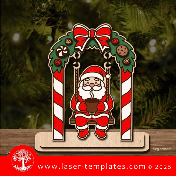 Laser Ready Templates New Santa Claus on Swing Santa Claus on Swing Thumbnail