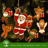 Laser Ready Templates New Santa Tracker Ornament Bundle 2 Santa Tracker Ornament Bundle 2 Thumbnail