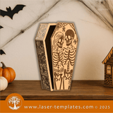 Laser Ready Templates New Skeleton Coffin Box Bundle Skeleton Coffin Box Bundle Thumbnail