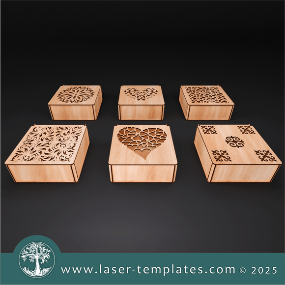Laser Ready Templates New Square Box Bundle Square Box Bundle Thumbnail