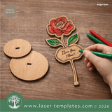 Laser Ready Templates New Standing Flowers Bundle Standing Flowers Bundle Thumbnail