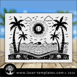 Laser Ready Templates New Summer Beach Tumbler Engraving Bundle Summer Beach Tumbler Engraving Bundle Thumbnail
