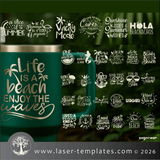 Laser Ready Templates New Summer Quotes Engraving Bundle Summer Quotes Engraving Bundle Thumbnail
