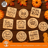 Laser Ready Templates New Thanksgiving Coasters Thanksgiving Coasters Thumbnail
