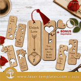 Laser Ready Templates New Valentine's Day Couple Bookmarks Valentine's Day Couple Bookmarks Thumbnail