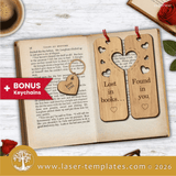 Laser Ready Templates New Valentine's Day Couple Bookmarks Valentine's Day Couple Bookmarks Thumbnail