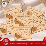 Laser Ready Templates New Valentine's Day Couple Keychain Cards Valentine's Day Couple Keychain Cards Thumbnail