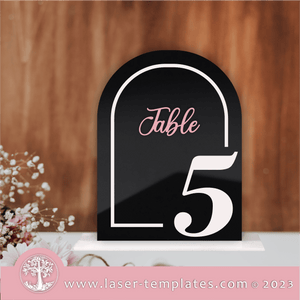 Wedding Table Numbers 1-10